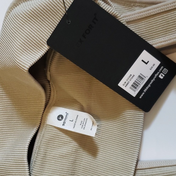 90 Degree By Reflex Sports Bra Stone Large Bonus Shein Leopard Swim Tank Med - Picture 7 of 7